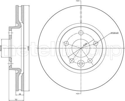 Cifam 800-896C - Brake Disc autospares.lv