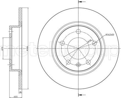 Cifam 800-890C - Brake Disc autospares.lv