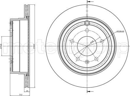 Cifam 800-893C - Brake Disc autospares.lv