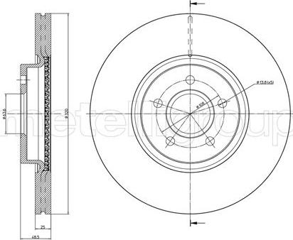 Cifam 800-892C - Brake Disc autospares.lv