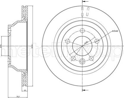 Cifam 800-849C - Brake Disc autospares.lv