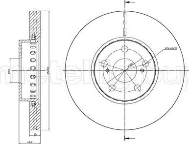 Cifam 800-845C - Brake Disc autospares.lv