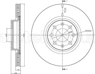 Cifam 800-859C - Brake Disc autospares.lv