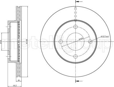 Cifam 800-850 - Brake Disc autospares.lv