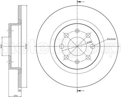 Cifam 800-857C - Brake Disc autospares.lv