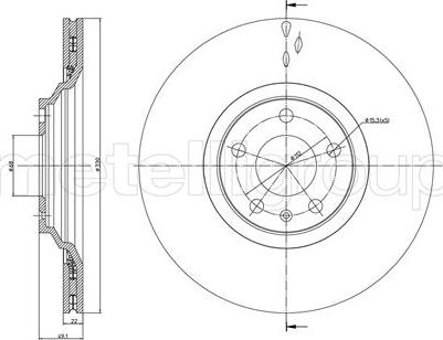 Cifam 800-866C - Brake Disc autospares.lv