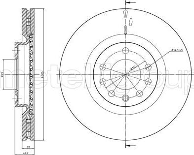 Cifam 800-860C - Brake Disc autospares.lv