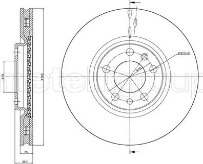 Cifam 800-861C - Brake Disc autospares.lv