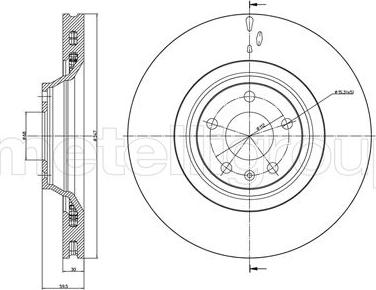 Cifam 800-868C - Brake Disc autospares.lv