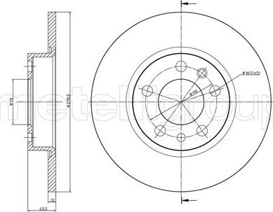 Cifam 800-862C - Brake Disc autospares.lv