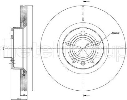 Cifam 800-867C - Brake Disc autospares.lv