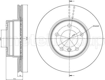 Cifam 800-809C - Brake Disc autospares.lv