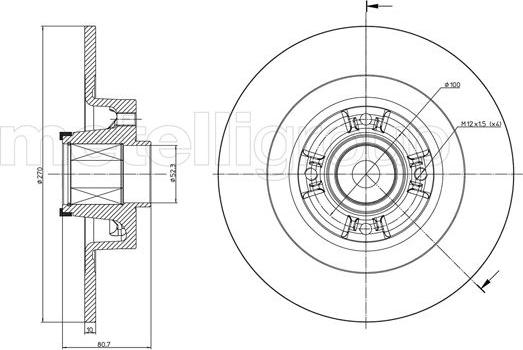 Cifam 800-804 - Brake Disc autospares.lv