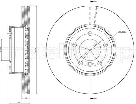 Cifam 800-805C - Brake Disc autospares.lv