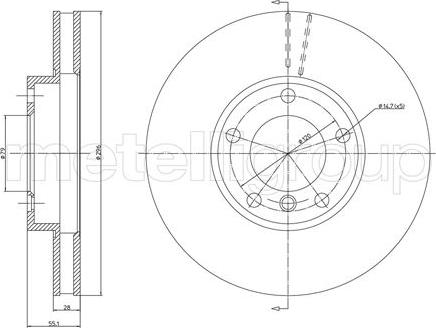 Cifam 800-808 - Brake Disc autospares.lv