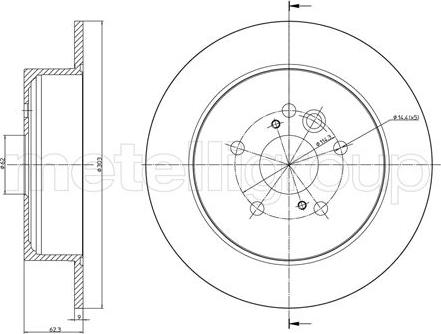 Cifam 800-803C - Brake Disc autospares.lv