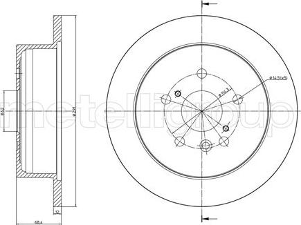 Cifam 800-802C - Brake Disc autospares.lv