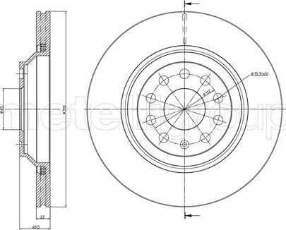 Cifam 800-889C - Brake Disc autospares.lv