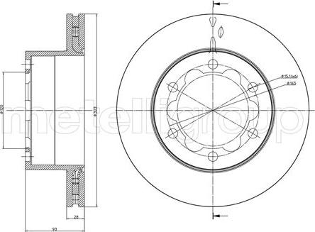 Cifam 800-880 - Brake Disc autospares.lv