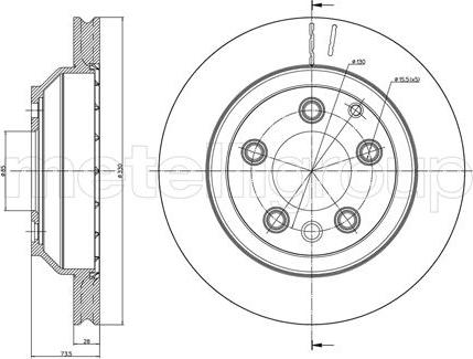 Cifam 800-883C - Brake Disc autospares.lv