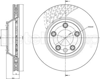 Cifam 800-882C - Brake Disc autospares.lv