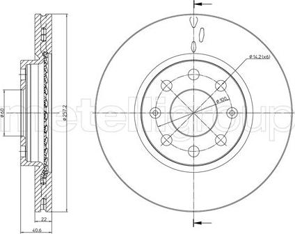 Cifam 800-835C - Brake Disc autospares.lv