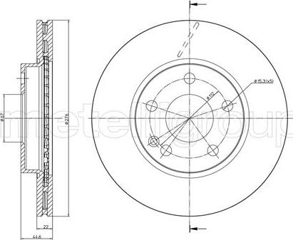 Cifam 800-831C - Brake Disc autospares.lv