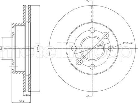 Cifam 800-838 - Brake Disc autospares.lv