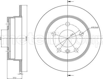 Cifam 800-833C - Brake Disc autospares.lv