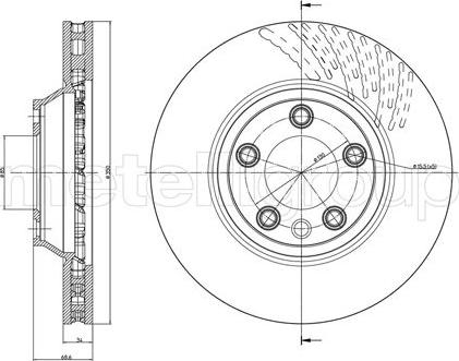 Cifam 800-876C - Brake Disc autospares.lv