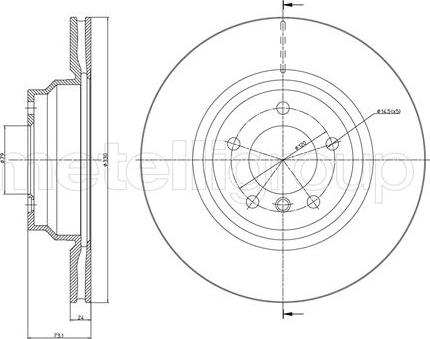 Cifam 800-872C - Brake Disc autospares.lv