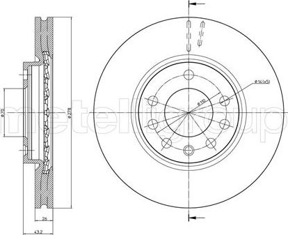 Cifam 800-877 - Brake Disc autospares.lv