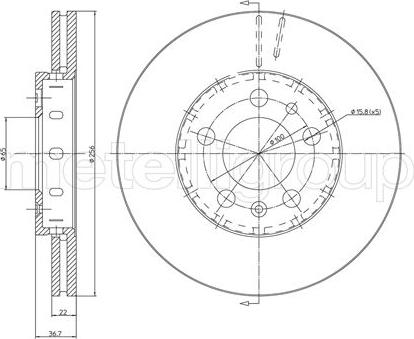 Cifam 800-390C - Brake Disc autospares.lv