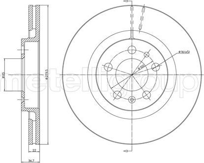 Cifam 800-391C - Brake Disc autospares.lv