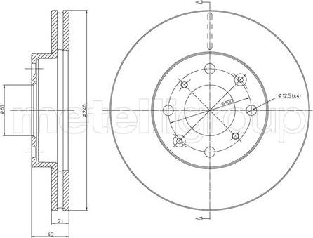 Cifam 800-343 - Brake Disc autospares.lv