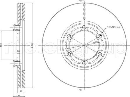 Cifam 800-351 - Brake Disc autospares.lv