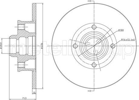 Cifam 800-312 - Brake Disc autospares.lv