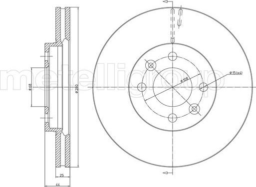 Cifam 800-381 - Brake Disc autospares.lv