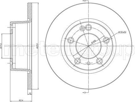 Cifam 800-335 - Brake Disc autospares.lv