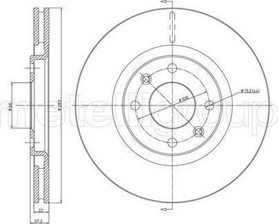 Cifam 800-336 - Brake Disc autospares.lv