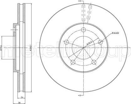 Cifam 800-331 - Brake Disc autospares.lv