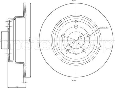 Cifam 800-376C - Brake Disc autospares.lv