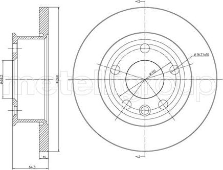 Cifam 800-293 - Brake Disc autospares.lv