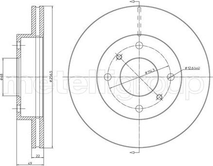 Cifam 800-249C - Brake Disc autospares.lv