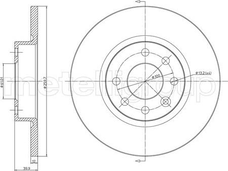 Cifam 800-260 - Brake Disc autospares.lv