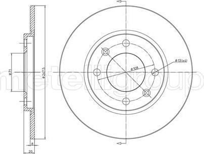 Cifam 800-216 - Brake Disc autospares.lv