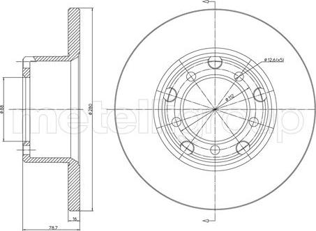 Cifam 800-210 - Brake Disc autospares.lv