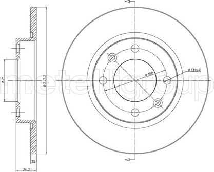 KRAFT AUTOMOTIVE 6055500 - Brake Disc autospares.lv