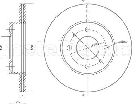 Cifam 800-282 - Brake Disc autospares.lv