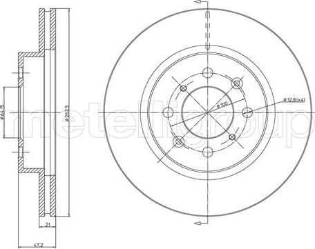 Cifam 800-235 - Brake Disc autospares.lv